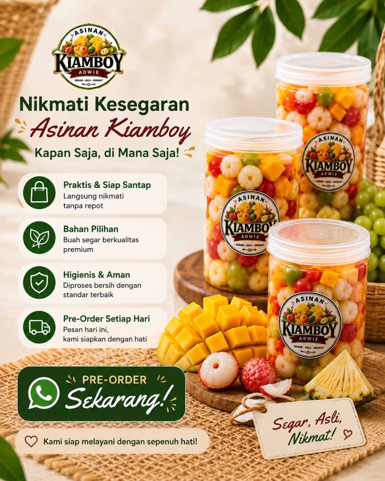 Cara menikmati Asinan Kiamboy